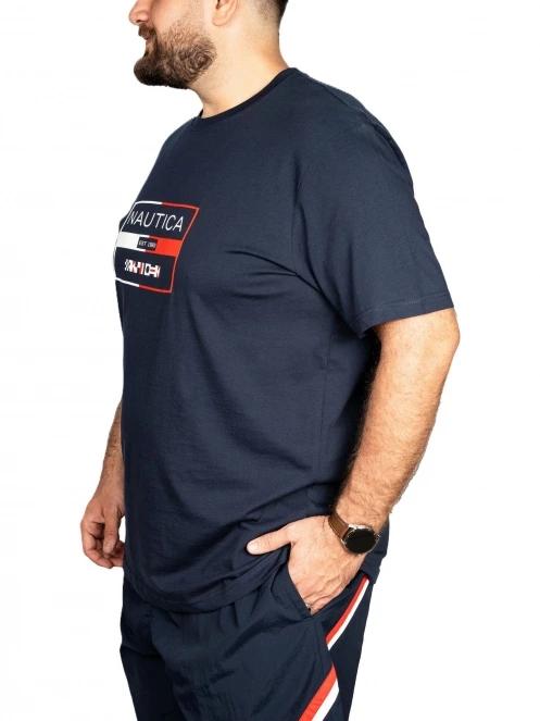 tricou cu maneci scurte pt. barbati Nautica Alves B&T T-Shirt albastru inchis 3