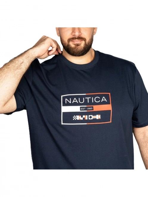 tricou cu maneci scurte pt. barbati Nautica Alves B&T T-Shirt albastru inchis 5