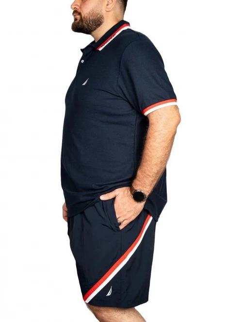 tricou cu guler pt. barbati Nautica Elm B&T Polo Shirt albastru inchis 3
