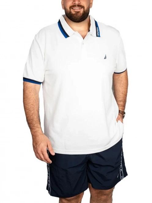 tricou cu guler pt. barbati Nautica Elm B&T Polo Shirt alb 2