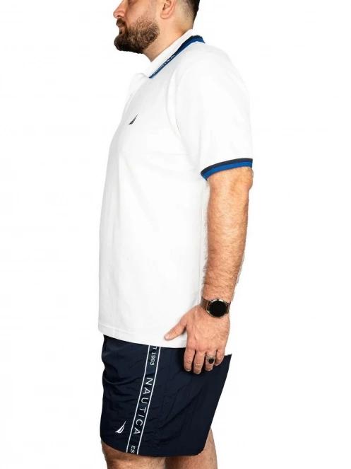 tricou cu guler pt. barbati Nautica Elm B&T Polo Shirt alb 3