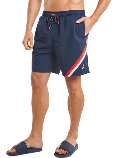 sorturi de baie pentru barbati pt. barbati Nautica Grampian B&T 6” Swim Short albastru inchis 2