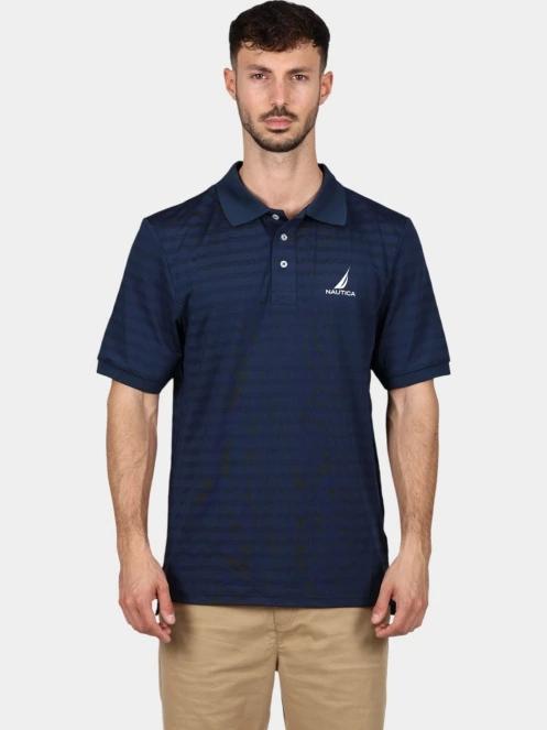 tricou cu guler pt. barbati Nautica Leonard II Polo Shirt albastru inchis 2