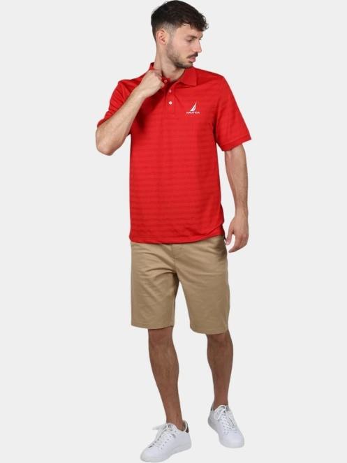 tricou cu guler pt. barbati Nautica Leonard II Polo Shirt rosu 5