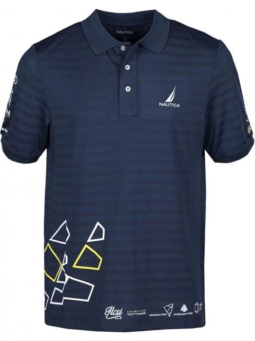 tricou cu guler pt. barbati Nautica Leon 2 Polo Shirt albastru inchis 2