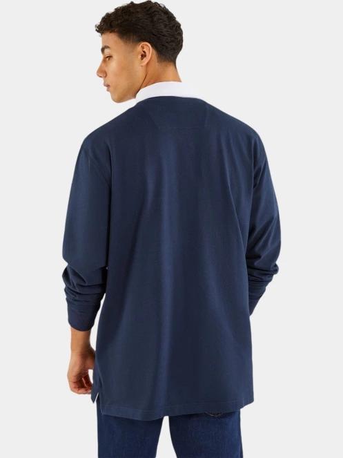 pulover pt. barbati Nautica Reo Rugby Shirt albastru inchis 3