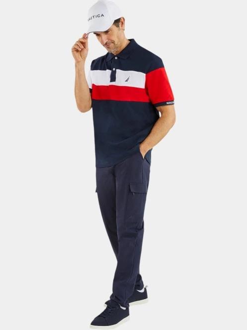 tricou cu guler pt. barbati Nautica Renford Polo Shirt albastru inchis 5