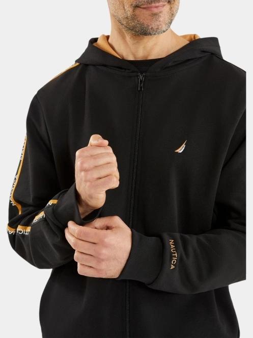 pulover cu gluga pt. barbati Nautica Danaus FZ Hoody negru 4
