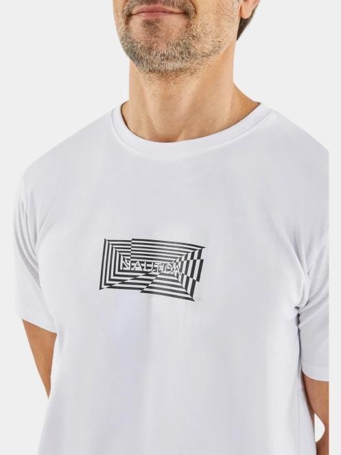 tricou cu maneci scurte pt. barbati Nautica Honley T-Shirt alb 4