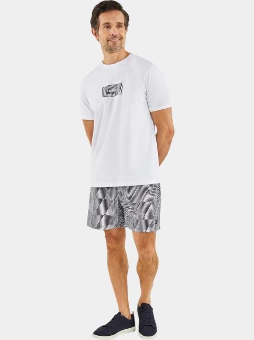tricou cu maneci scurte pt. barbati Nautica Honley T-Shirt alb 5