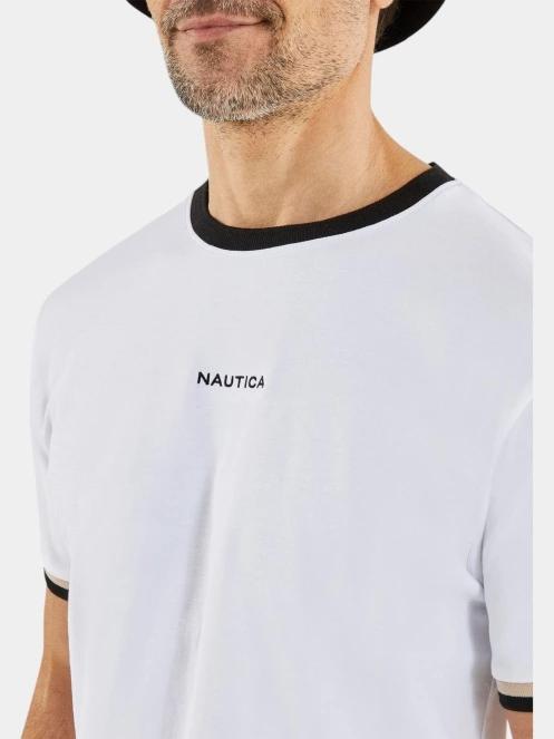 tricou cu maneci scurte pt. barbati Nautica Kemp T-Shirt alb 4