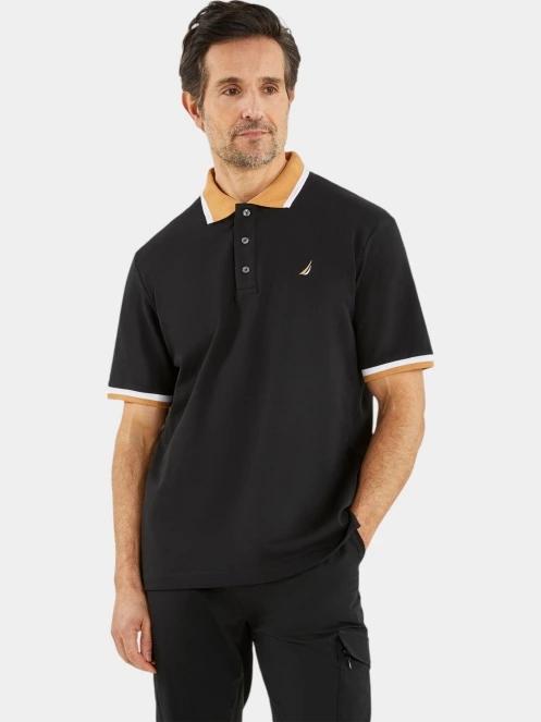 tricou cu guler pt. barbati Nautica Latok Polo Shirt negru 2