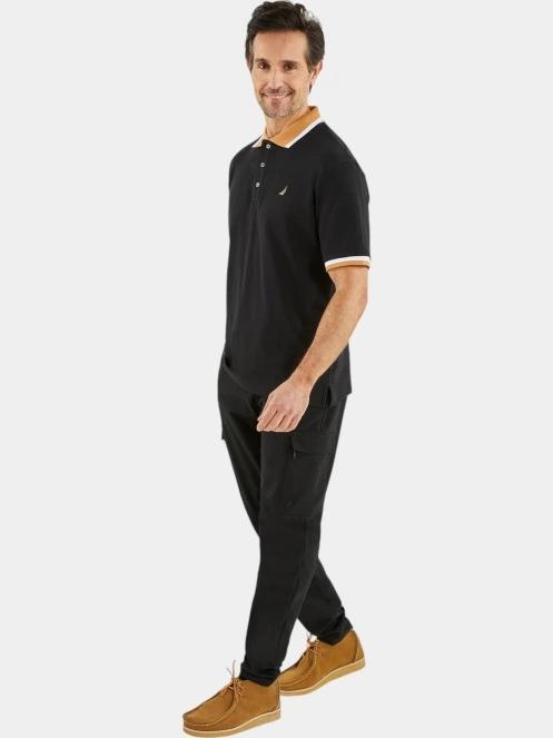 tricou cu guler pt. barbati Nautica Latok Polo Shirt negru 5