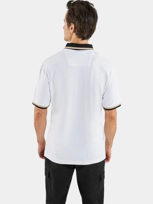 tricou cu guler pt. barbati Nautica Latok Polo Shirt alb 3