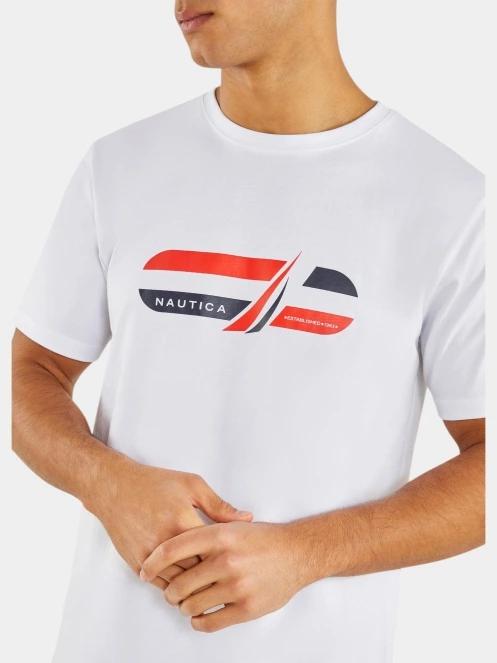 tricou cu maneci scurte pt. barbati Nautica Gorgon T-Shirt alb 4