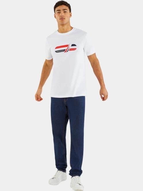 tricou cu maneci scurte pt. barbati Nautica Gorgon T-Shirt alb 5