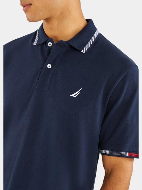 tricou cu guler pt. barbati Nautica Ford Polo Shirt albastru inchis 5