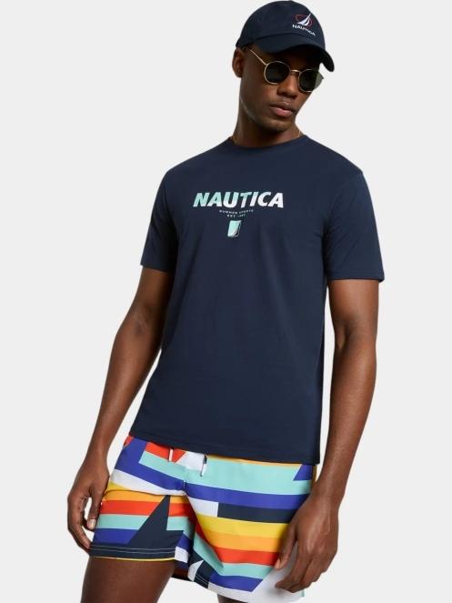 tricou cu maneci scurte pt. barbati Nautica Bruckner T-Shirt albastru inchis 2