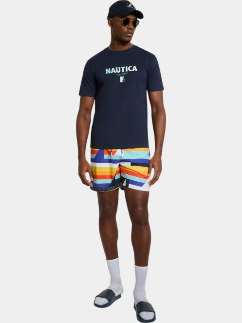 tricou cu maneci scurte pt. barbati Nautica Bruckner T-Shirt albastru inchis 4