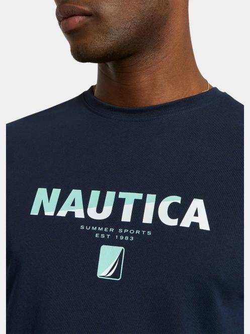tricou cu maneci scurte pt. barbati Nautica Bruckner T-Shirt albastru inchis 5