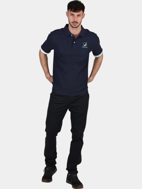 tricou cu guler pt. barbati Nautica Pascal Polo Shirt albastru inchis 6