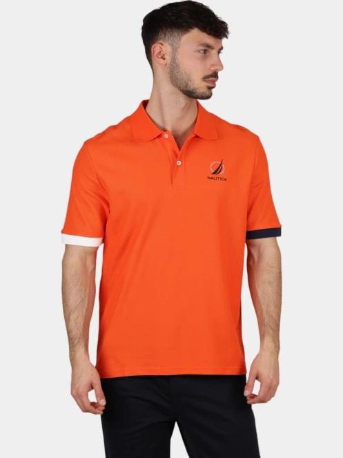 tricou cu guler pt. barbati Nautica Pascal Polo Shirt portocaliu 2