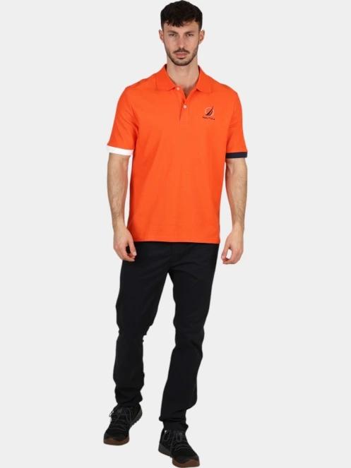 tricou cu guler pt. barbati Nautica Pascal Polo Shirt portocaliu 6