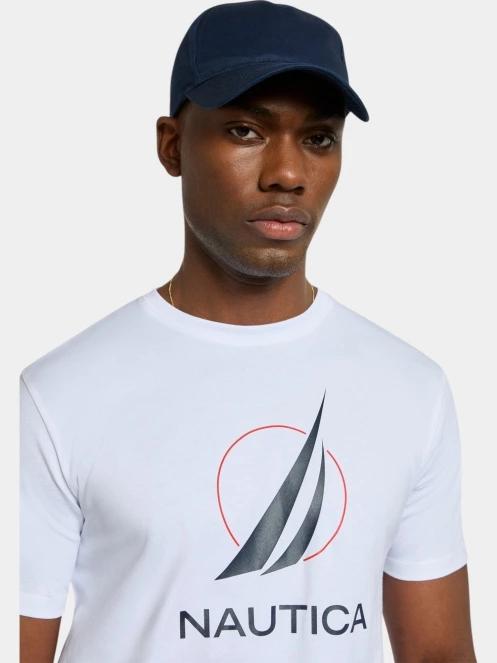 tricou cu maneci scurte pt. barbati Nautica Pollock T-Shirt alb 5