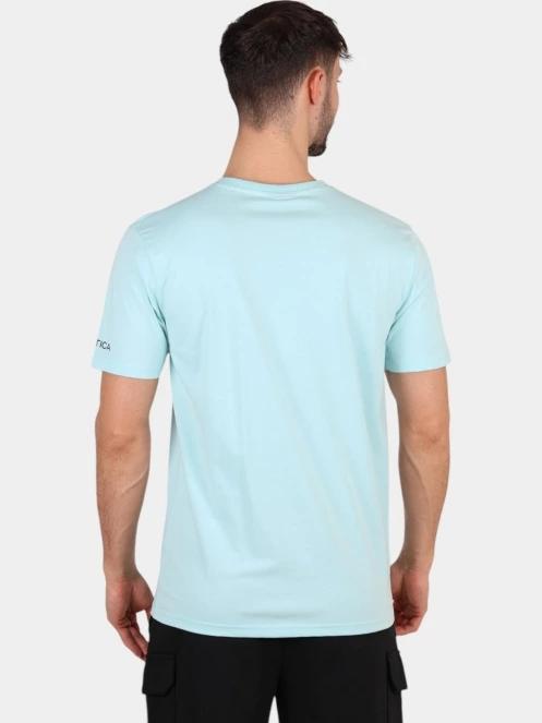 tricou cu maneci scurte pt. barbati Nautica Sergei T-Shirt albastru deschis 4