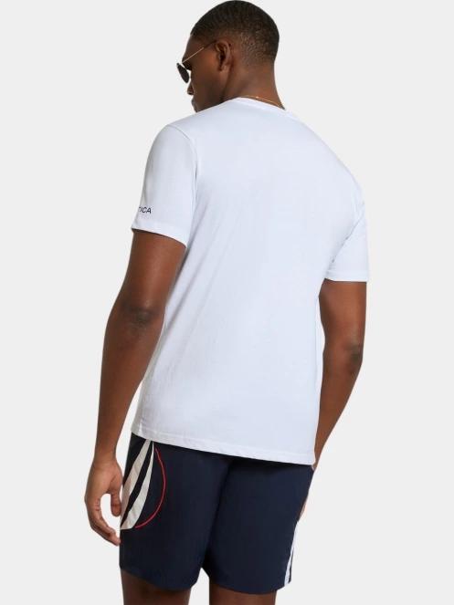 tricou cu maneci scurte pt. barbati Nautica Sergei T-Shirt alb 3