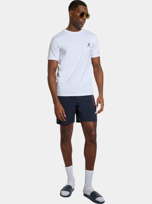 tricou cu maneci scurte pt. barbati Nautica Sergei T-Shirt alb 4