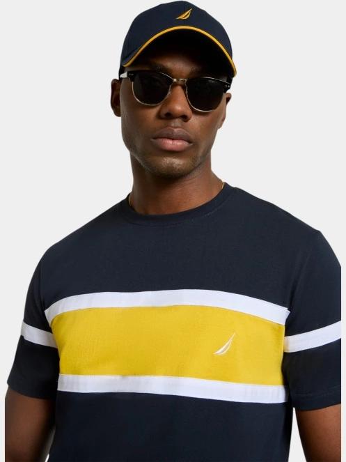 tricou cu maneci scurte pt. barbati Nautica Mikhail T-Shirt albastru inchis 5