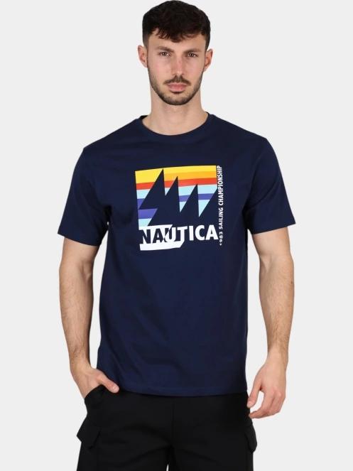 tricou cu maneci scurte pt. barbati Nautica Jurgen T-Shirt albastru inchis 2