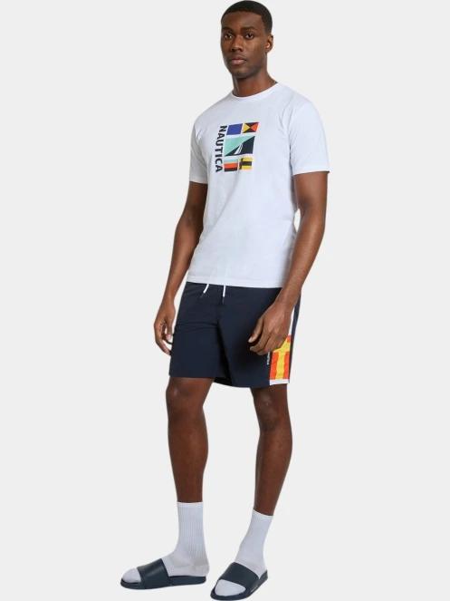 tricou cu maneci scurte pt. barbati Nautica Joachim T-Shirt alb 4