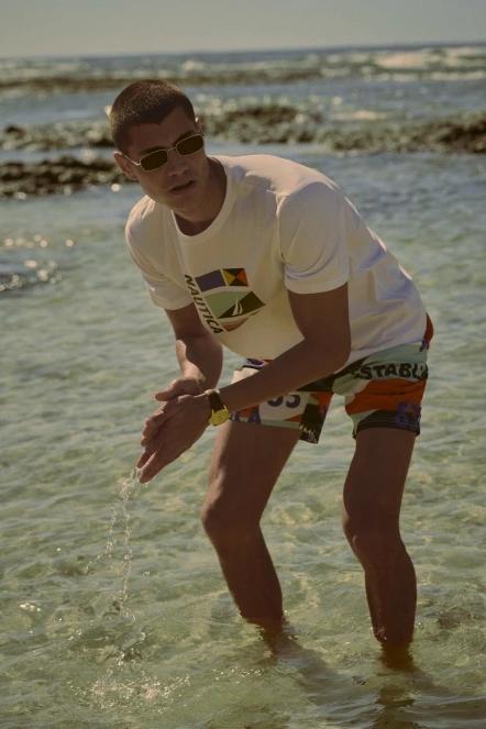 tricou cu maneci scurte pt. barbati Nautica Joachim T-Shirt alb 8