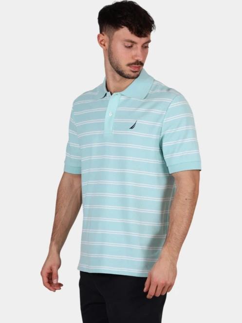 tricou cu guler pt. barbati Nautica Klaus Polo Shirt albastru deschis 3