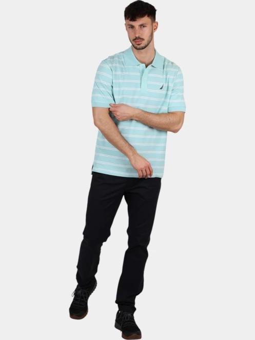 tricou cu guler pt. barbati Nautica Klaus Polo Shirt albastru deschis 6