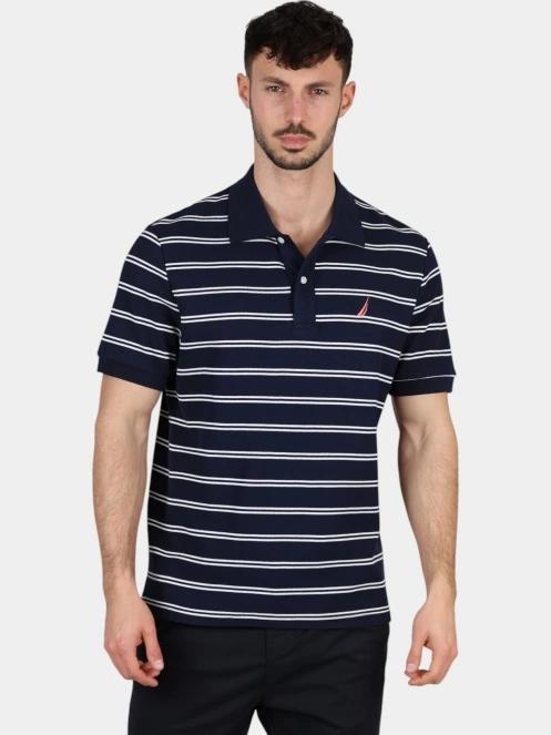 tricou cu guler pt. barbati Nautica Klaus Polo Shirt albastru inchis 2