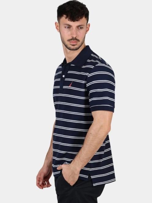 tricou cu guler pt. barbati Nautica Klaus Polo Shirt albastru inchis 3