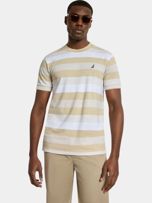 tricou cu maneci scurte pt. barbati Nautica Salvatore T-Shirt nisip 2