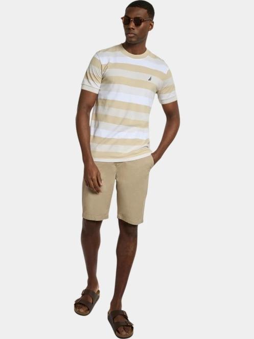 tricou cu maneci scurte pt. barbati Nautica Salvatore T-Shirt nisip 4
