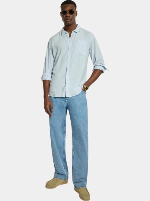 camasa cu maneci lungi pt. barbati Nautica Barias Ls Shirt albastru deschis 4