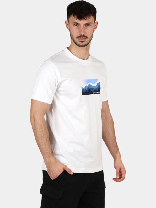 tricou cu maneci scurte pt. barbati Nautica Allington T-Shirt alb 5