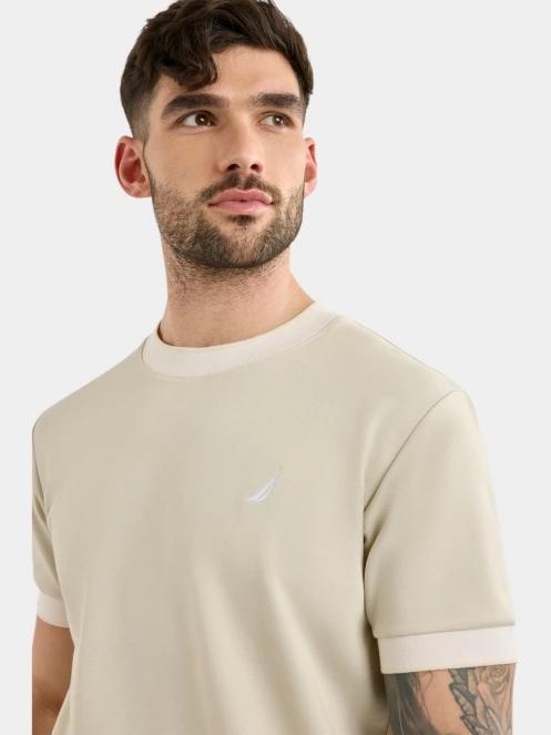 tricou cu maneci scurte pt. barbati Nautica Sherford T-Shirt nisip 5
