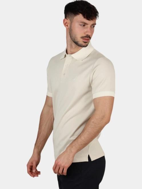 tricou cu guler pt. barbati Nautica Harlyn Slim Fit Polo Shirt nisip 3