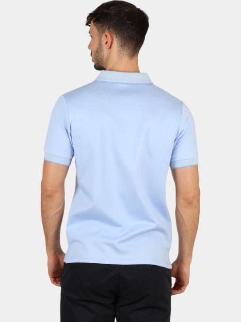 tricou cu guler pt. barbati Nautica Harlyn Slim Fit Polo Shirt albastru deschis 4