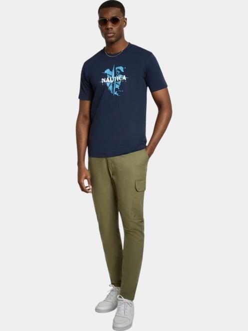 tricou cu maneci scurte pt. barbati Nautica Tomi T-Shirt albastru inchis 4