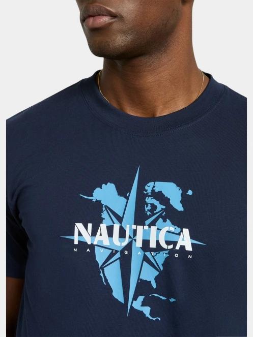 tricou cu maneci scurte pt. barbati Nautica Tomi T-Shirt albastru inchis 5