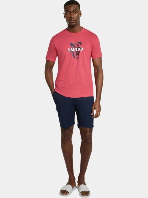 tricou cu maneci scurte pt. barbati Nautica Tomi T-Shirt roz 4