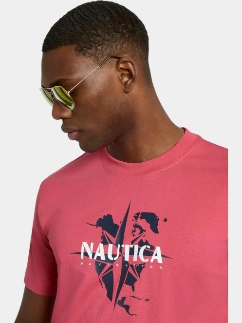 tricou cu maneci scurte pt. barbati Nautica Tomi T-Shirt roz 5